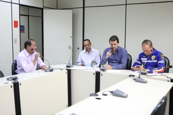 Vilmo Gomes, Veré da Farmácia, Dr. Nilton e Bim da Ambulância na Comissão de Saúde e Saneamento (Foto: Mila Milowsky)