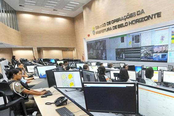 Sala do Centro de Operações de Belo Horizonte 