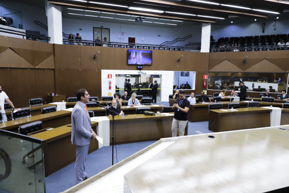 Vereadores no Plenário Amintas de Barros