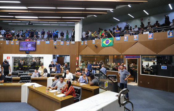 Vereadores no Plenário Amintas de Barros