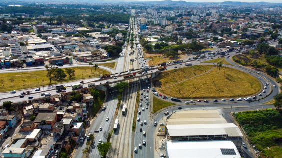 Vista aérea do anel rodoviário