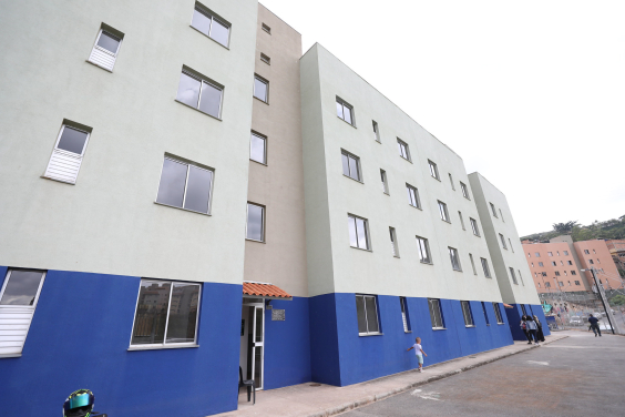 Unidades habitacionais na Barragem Santa Lúcia