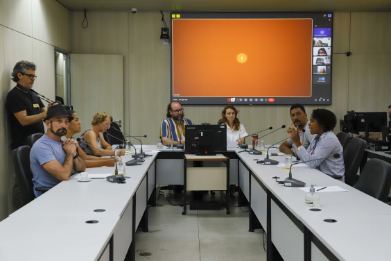 parlamentares e participantes presentes em audiência pública na câmara municipal de bh