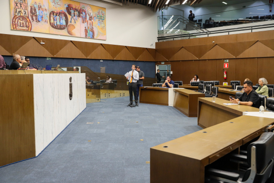 Vereadores no Plenário Amintas de Barros