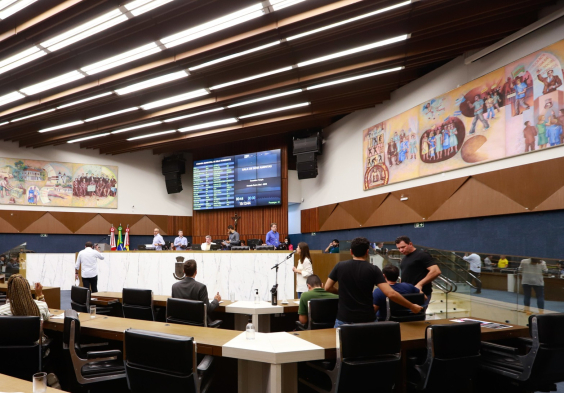 Vereadores no Plenário Amintas de Barros