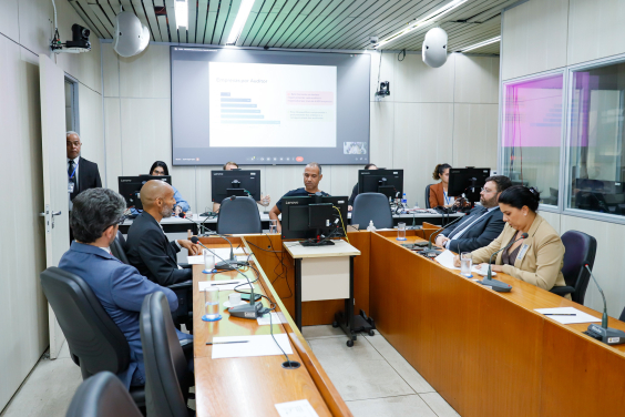 parlamentares e participantes presentes em audiência pública na câmara municipal de bh