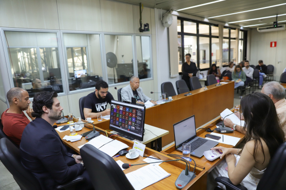 parlamentares e participantes presentes em audiência pública na câmara municipal de bh