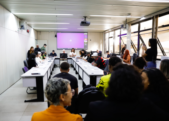 parlamentares e participantes presentes em audiência pública na câmara municipal de bh