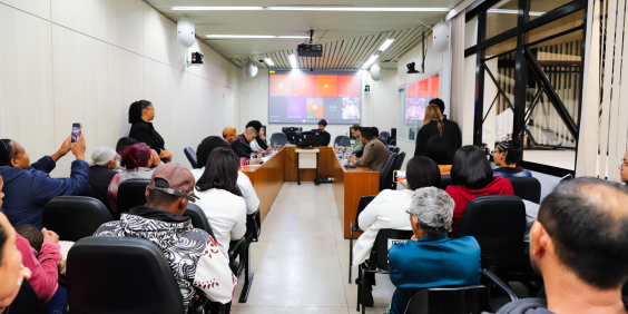 audiência pública com parlamentares, convidados e público presente