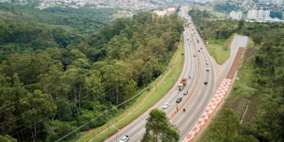 vista aérea do anel rodoviário, em belo horizonte