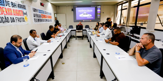 Vereadores e convidados no Plenário Helvécio Arantes