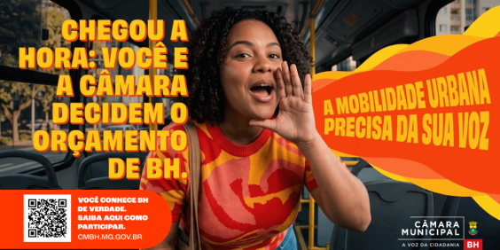 imagem de campanha da câmara de bh sobre participação no orçamento da capital