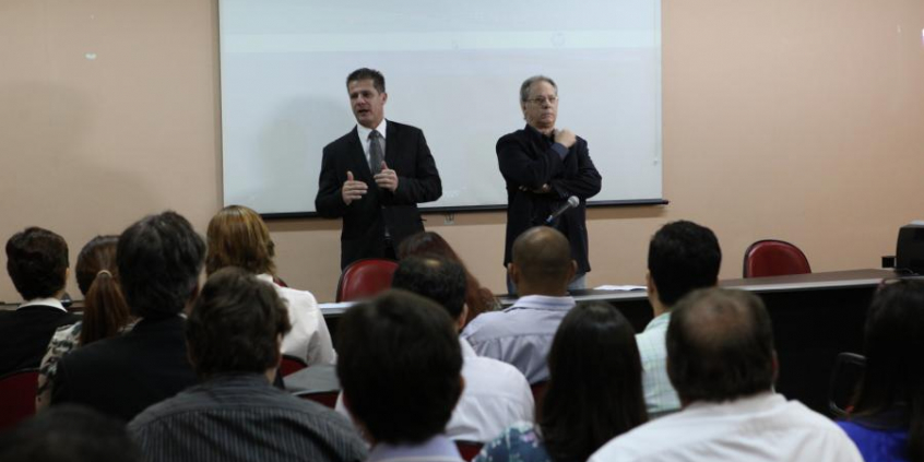 Presidente da CMBH, Léo Burguês, e diretor-geral, José Lincoln Magalhães