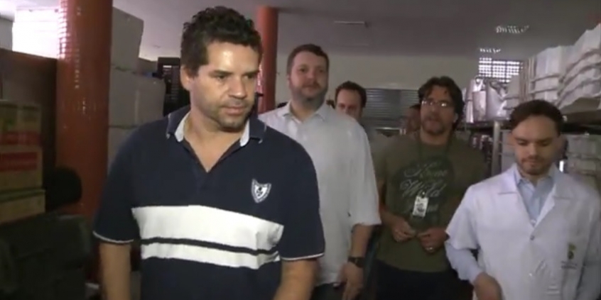 Vereadores vistoriam instalações do restaurante popular no Barreiro. Imagem: TV Câmara