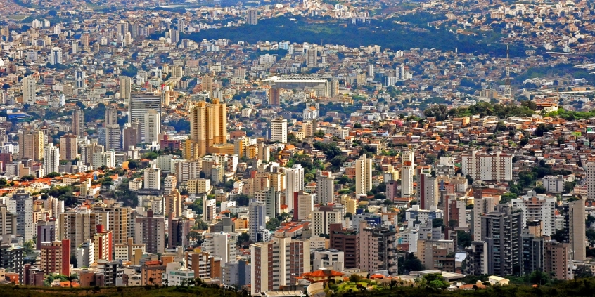 Vista aérea da cidade