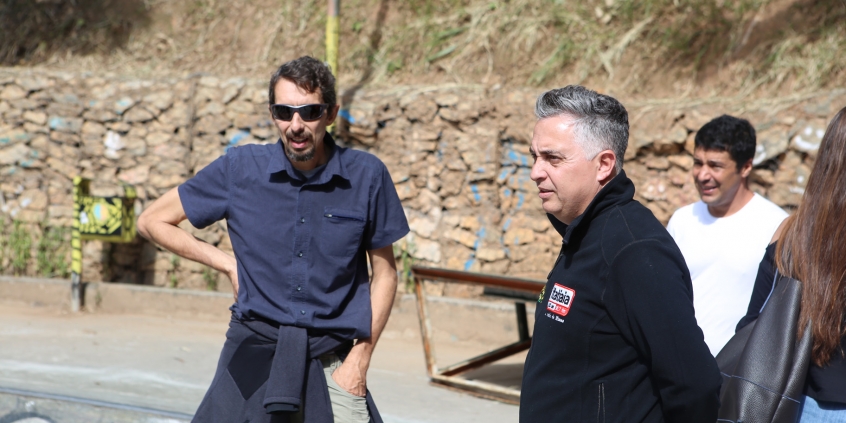 Vereador Álvaro Damião e Sérgio Augusto Domingues, presidente da Fundação de Parques Municipais e Zoobotânica