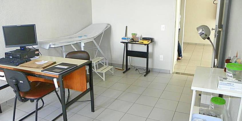 Consultório médico vazio 