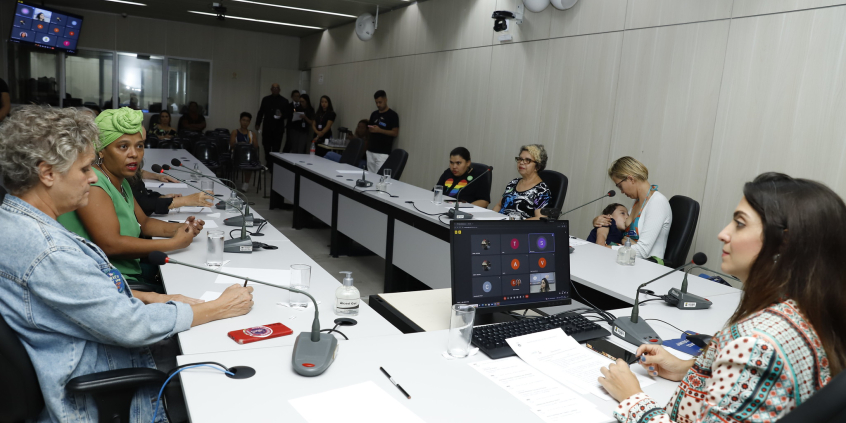 Imagem das participantes da audiência 