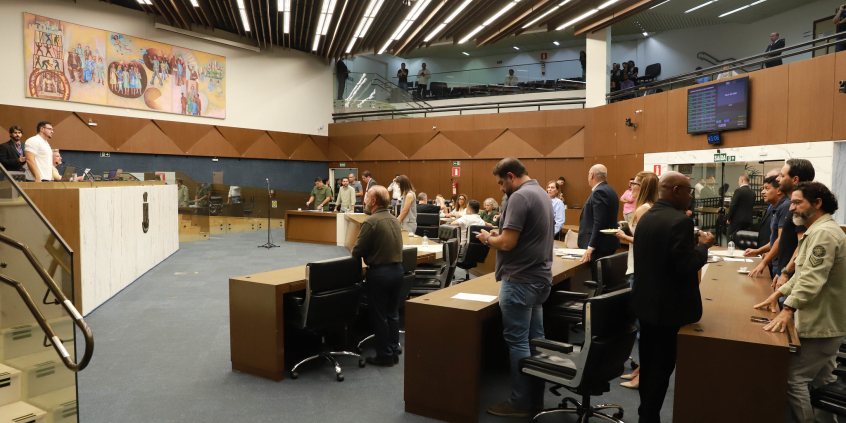 Vereadores no Plenário Amintas de Barros