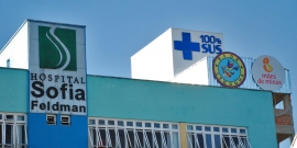 Fachada do Hospital Sofia Feldman, no Bairro Tupi