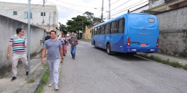 Vereador Jorge Santos percorreu, junto à comunidade, o antigo itinerário da linha 1505 