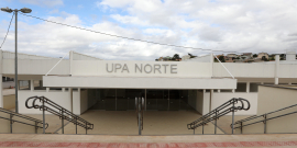 Foto da fachada da UPA Norte