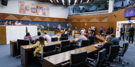 Vereadores no Plenário Amintas de Barros