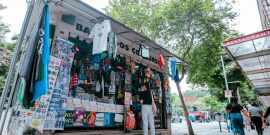 banca de jornal e revista em rua de belo horizonte