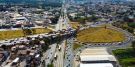 Vista aérea do anel rodoviário