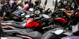 fila de motos