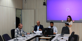parlamentares presentes em reunião da comissão de saúde e saneamento