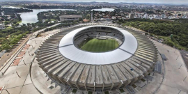 vista aérea da esplanada do estádio mineirão