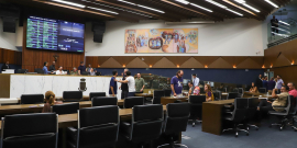 Vereadores no Plenário Amintas de Barros