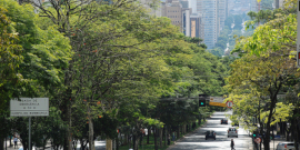 vista aérea de avenida de belo horizonte