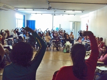 Servidores municipais, em formação para uso da Língua Brasileira de Sinais. Foto: Gercom Pampulha/Portal PBH 
