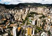 Vista aérea da região central de Belo Horizonte