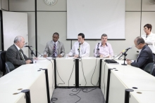 Dr. Sandro, Juninho Paim, Professor Wendel, Juliano Lopes e Bispo Fernando, membros da Comissão de Administração Pública