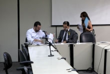 Vereadores Pedro Patrus e Elvis Côrtes na 33ª reunião ordinária da Comissão de Direitos Humanos e Defesa do Consumidor