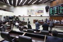 Oposição trabalha na obstrução da pauta em resposta à falta de diálogo da Prefeitura. Foto: Mila Milowski/ Divulgação CMBH
