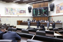 Processo de eleição da Mesa Diretora é criticado por vereadores. Foto: Mila Milowiski