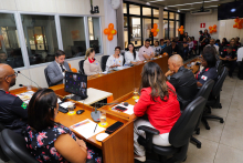 Imagem do Plenário cheio dos participantes da audiência 