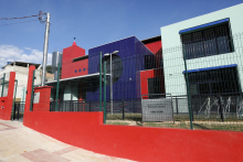 fachada de escola infantil do município