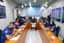 Guardas municipais e vereadores reunidos durante audiência pública na CMBH